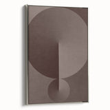 Minimalist Abstract Paintings – Earthy Geometric Brown Art