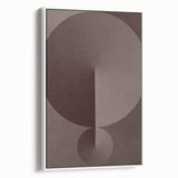 Minimalist Abstract Paintings – Earthy Geometric Brown Art