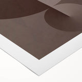 Minimalist Abstract Paintings – Earthy Geometric Brown Art