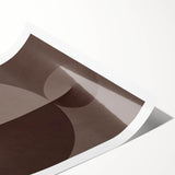 Minimalist Abstract Paintings – Earthy Geometric Brown Art