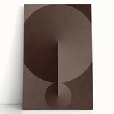 Minimalist Abstract Paintings – Earthy Geometric Brown Art