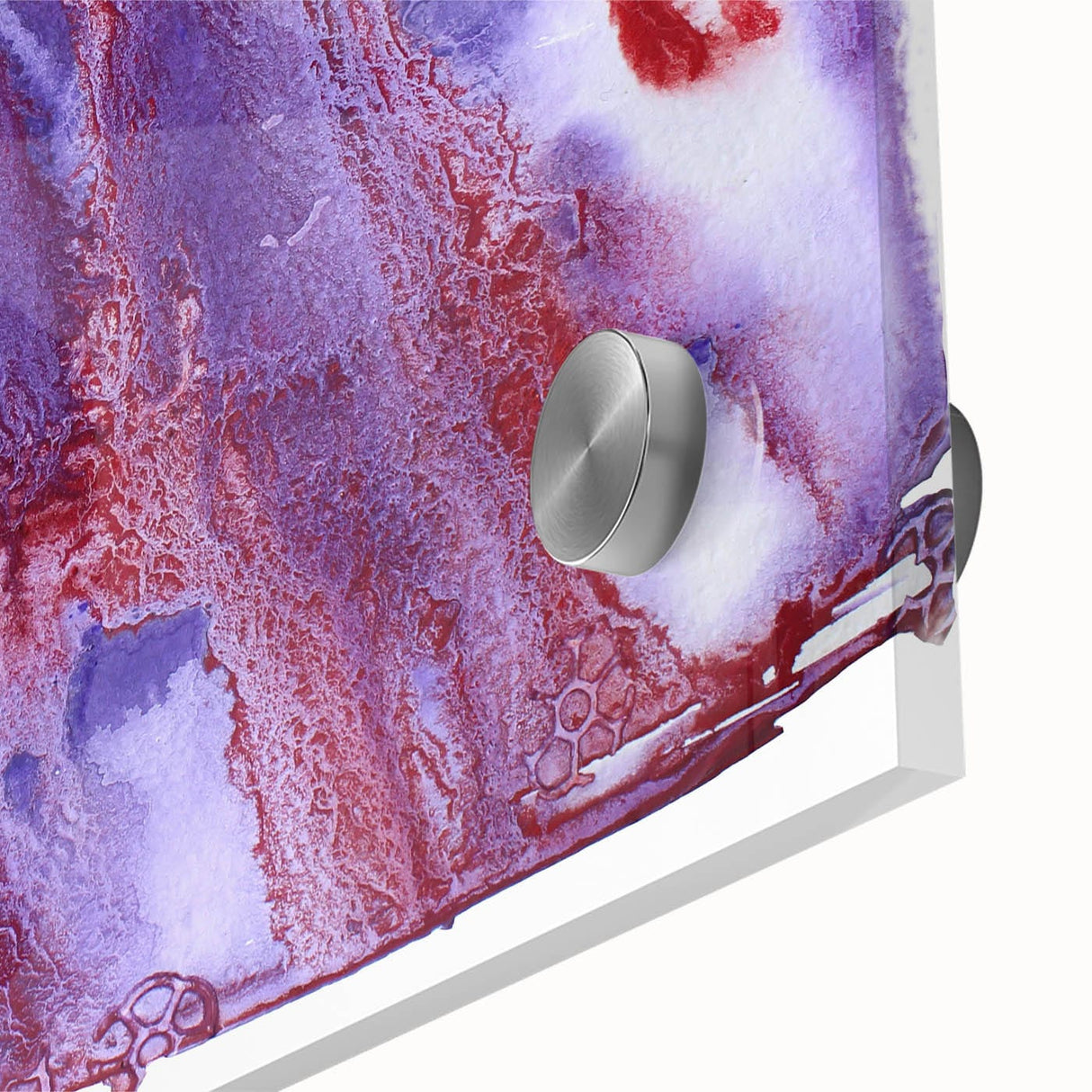 Burgundy & Violet Moody Modern Wall Art – Abstract Canvas Print