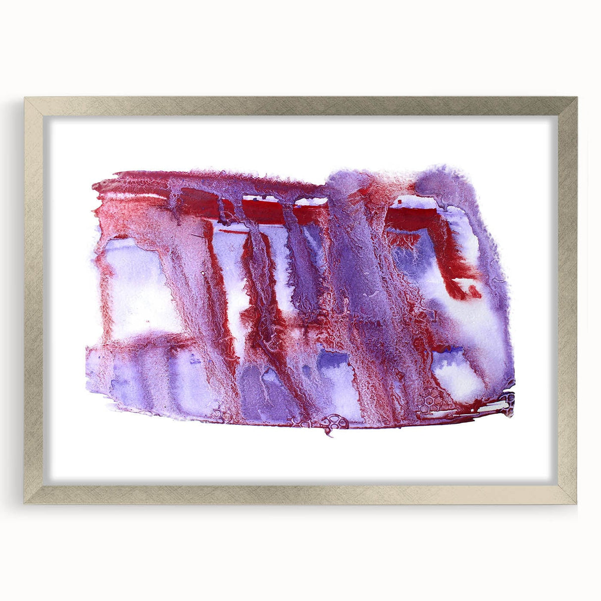 Burgundy & Violet Moody Modern Wall Art – Abstract Canvas Print