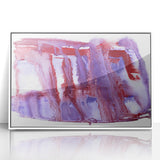 Burgundy & Violet Moody Modern Wall Art – Abstract Canvas Print