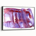 Burgundy & Violet Moody Modern Wall Art – Abstract Canvas Print