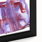 Burgundy & Violet Moody Modern Wall Art – Abstract Canvas Print