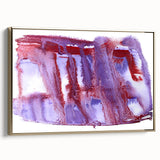 Burgundy & Violet Moody Modern Wall Art – Abstract Canvas Print