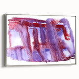 Burgundy & Violet Moody Modern Wall Art – Abstract Canvas Print