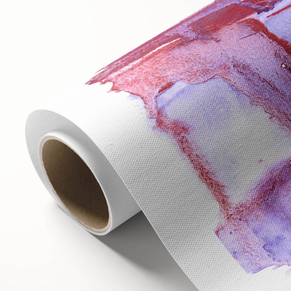 Burgundy & Violet Moody Modern Wall Art – Abstract Canvas Print