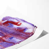 Burgundy & Violet Moody Modern Wall Art – Abstract Canvas Print