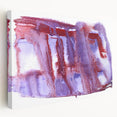 Burgundy & Violet Moody Modern Wall Art – Abstract Canvas Print