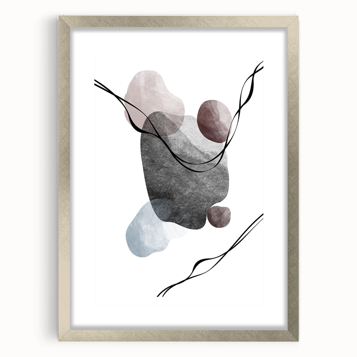 Buy Abstract Textured Wall Art Online - Fluid Earthy Modern Forms