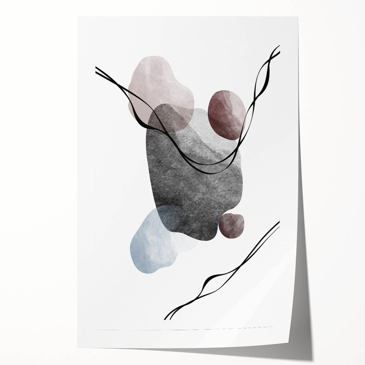 Buy Abstract Textured Wall Art Online - Fluid Earthy Modern Forms