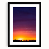 Cityscape Photography Prints – Vibrant Urban Skyline Sunset Art