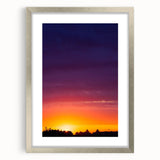 Cityscape Photography Prints – Vibrant Urban Skyline Sunset Art