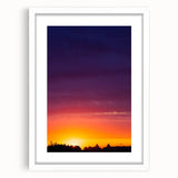 Cityscape Photography Prints – Vibrant Urban Skyline Sunset Art