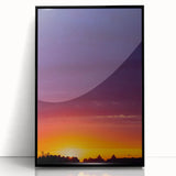 Cityscape Photography Prints – Vibrant Urban Skyline Sunset Art