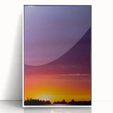 Cityscape Photography Prints – Vibrant Urban Skyline Sunset Art