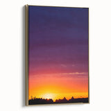 Cityscape Photography Prints – Vibrant Urban Skyline Sunset Art