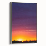 Cityscape Photography Prints – Vibrant Urban Skyline Sunset Art