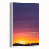 Cityscape Photography Prints – Vibrant Urban Skyline Sunset Art