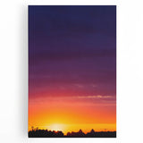 Cityscape Photography Prints – Vibrant Urban Skyline Sunset Art