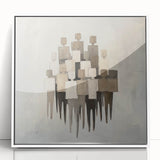 Minimalist Abstract Figurative Wall Art – Contemporary Human Form