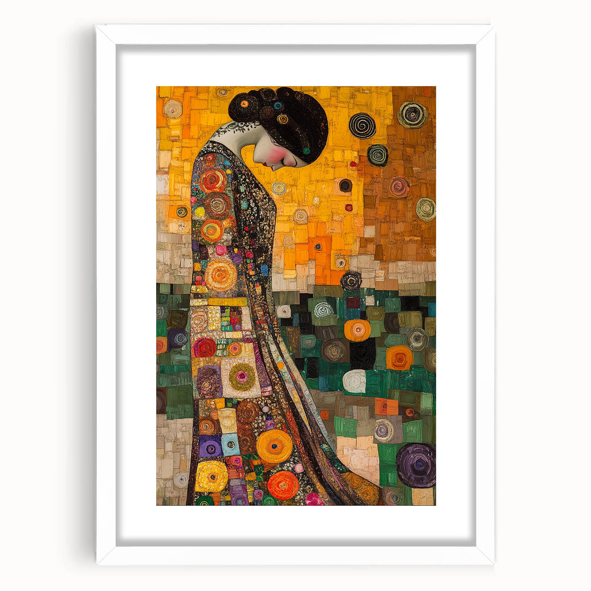 Colorful Abstract Figurative Wall Art – Expressive Human Form