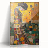 Colorful Abstract Figurative Wall Art – Expressive Human Form
