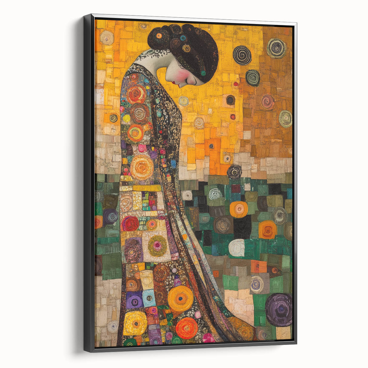 Colorful Abstract Figurative Wall Art – Expressive Human Form