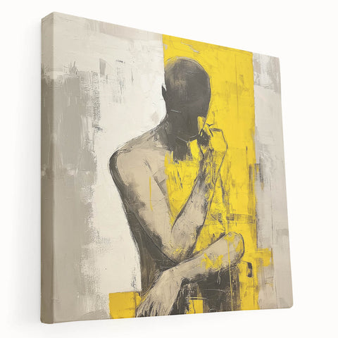Minimalist Abstract Figurative Wall Art – Bold Human Form