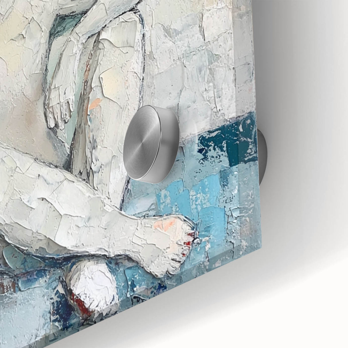 Textured Abstract Figurative Wall Art – Serene Human Form