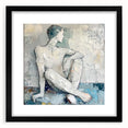 Textured Abstract Figurative Wall Art – Serene Human Form