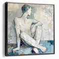 Textured Abstract Figurative Wall Art – Serene Human Form
