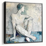 Textured Abstract Figurative Wall Art – Serene Human Form