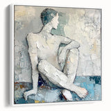 Textured Abstract Figurative Wall Art – Serene Human Form
