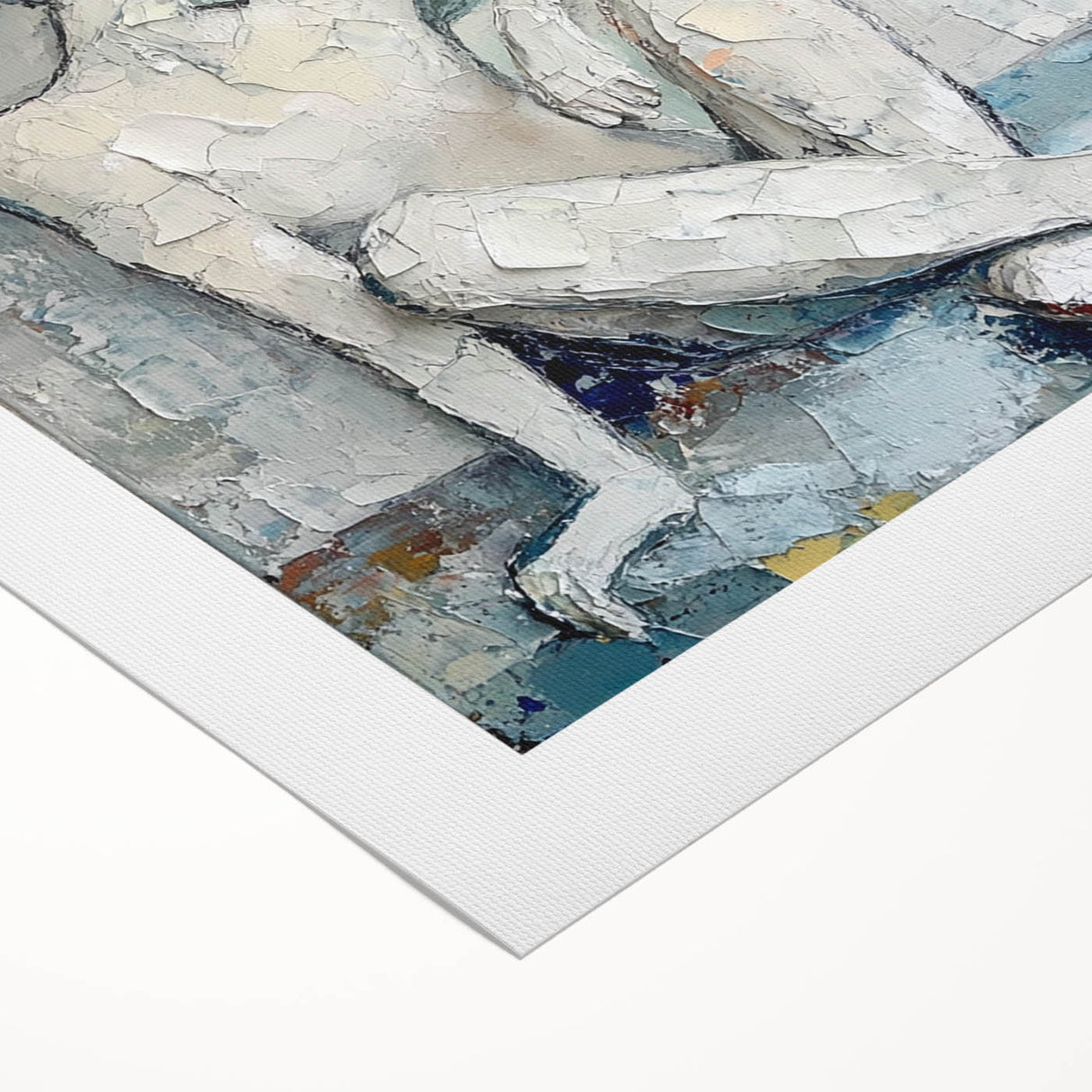 Textured Abstract Figurative Wall Art – Serene Human Form