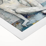 Textured Abstract Figurative Wall Art – Serene Human Form