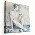 Textured Abstract Figurative Wall Art – Serene Human Form