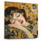 Elegant Abstract Figurative Wall Art – Gold Dreamscape