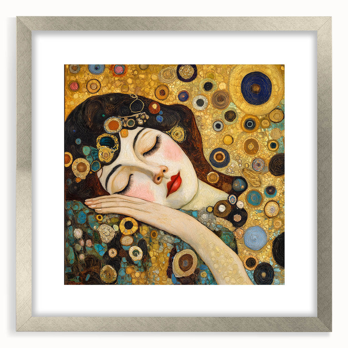 Elegant Abstract Figurative Wall Art – Gold Dreamscape