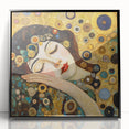 Elegant Abstract Figurative Wall Art – Gold Dreamscape