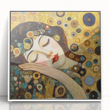 Elegant Abstract Figurative Wall Art – Gold Dreamscape