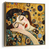 Elegant Abstract Figurative Wall Art – Gold Dreamscape