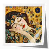 Elegant Abstract Figurative Wall Art – Gold Dreamscape