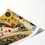 Elegant Abstract Figurative Wall Art – Gold Dreamscape