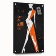 Bold Minimalist Abstract Figurative Wall Art – Striking Silhouette