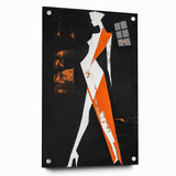 Bold Minimalist Abstract Figurative Wall Art – Striking Silhouette