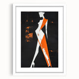 Bold Minimalist Abstract Figurative Wall Art – Striking Silhouette