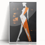 Bold Minimalist Abstract Figurative Wall Art – Striking Silhouette
